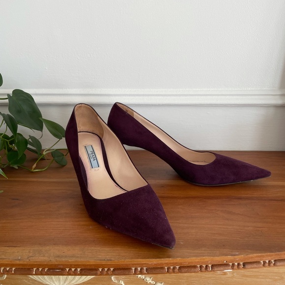 Purple Prada heels | Suede | Pointy toe - Picture 2 of 3